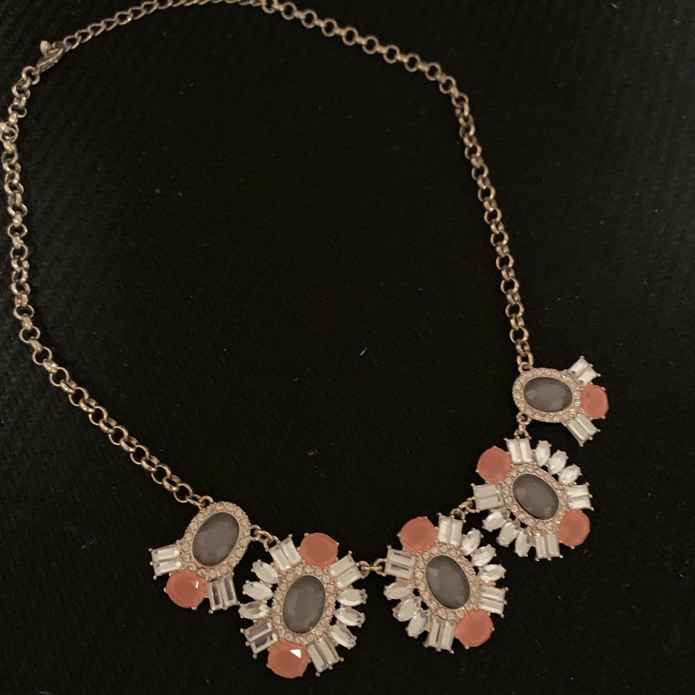 Gem statement necklace
